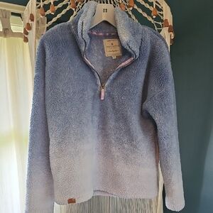 Simply Southern Blue and White Fleece Pullover